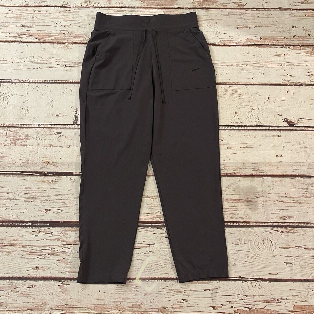 Nike Women's Pants Size Small S Bliss Luxe Flex Yoga Training Gray Dri-FIT